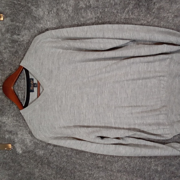 Garret Scott Extra Fine Merino Wool V Neck Long Sleeve Mens Large - Picture 3 of 8